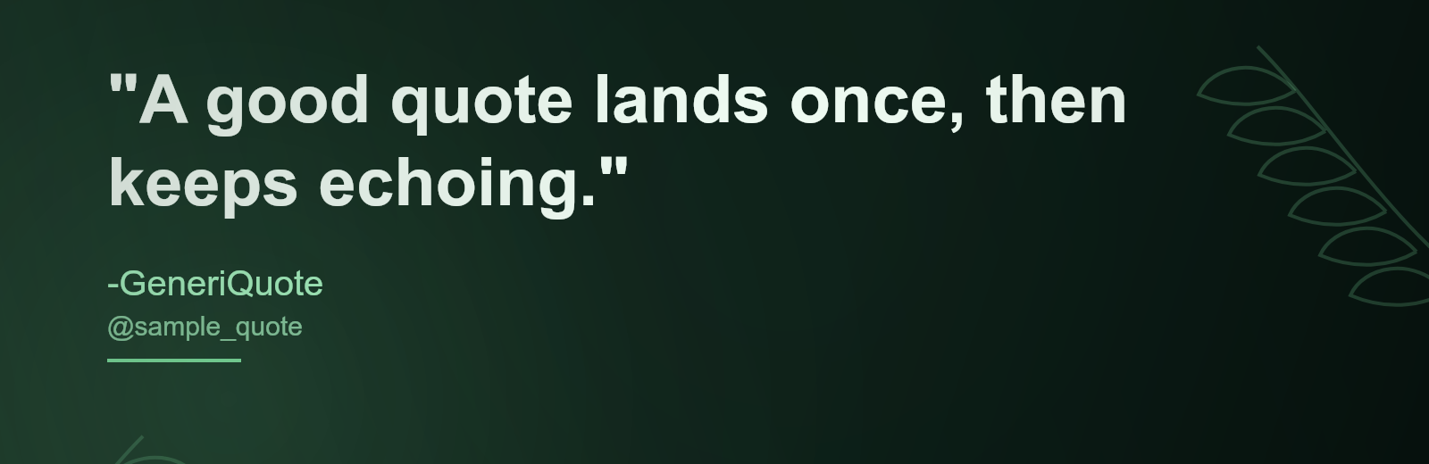 Meadow quote theme