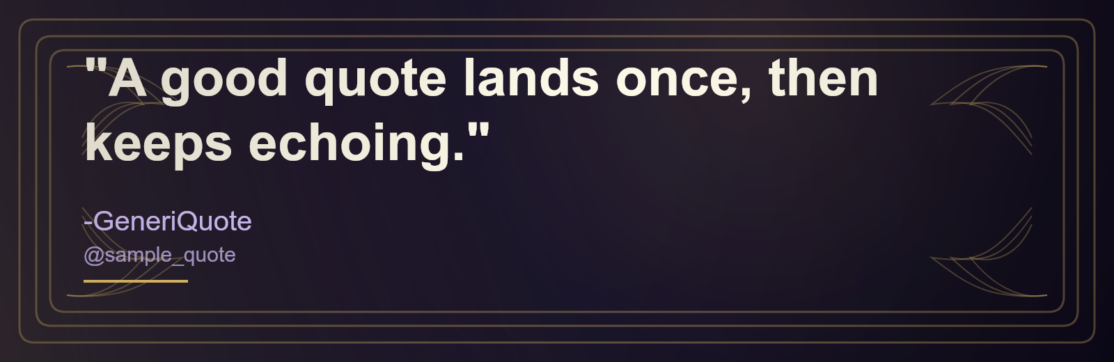 Royal quote theme